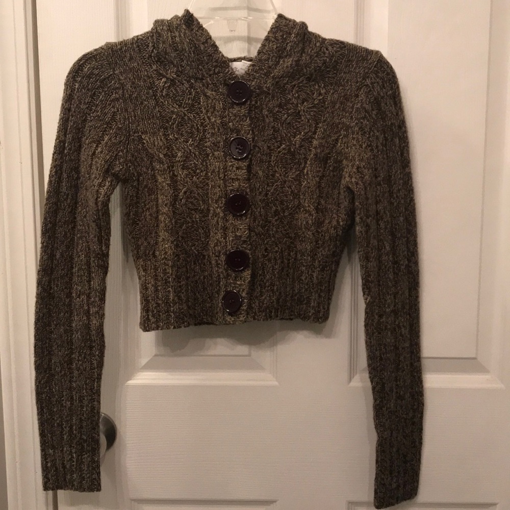 Hooded Cropped Sweater
